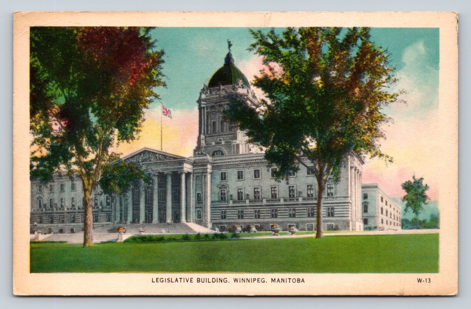 c1953 Winnipeg Manitoba Canada Legislative Building VINTAGE Postcard