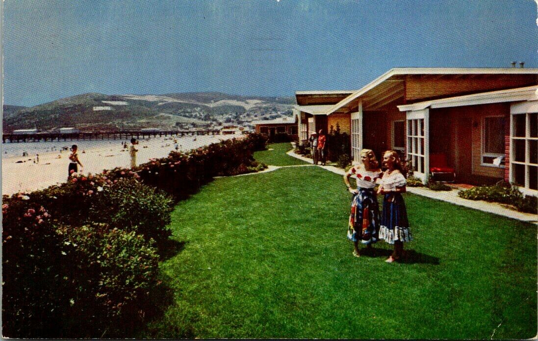 Postcard Villa Marina Ensenada Mexico 1957