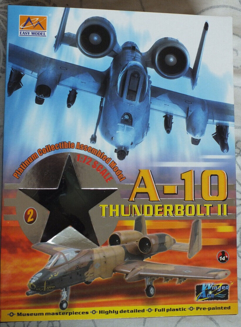Easy Model 1:72 A-10 Thunderbolt II Platinum Collectible Assembled Model #37111
