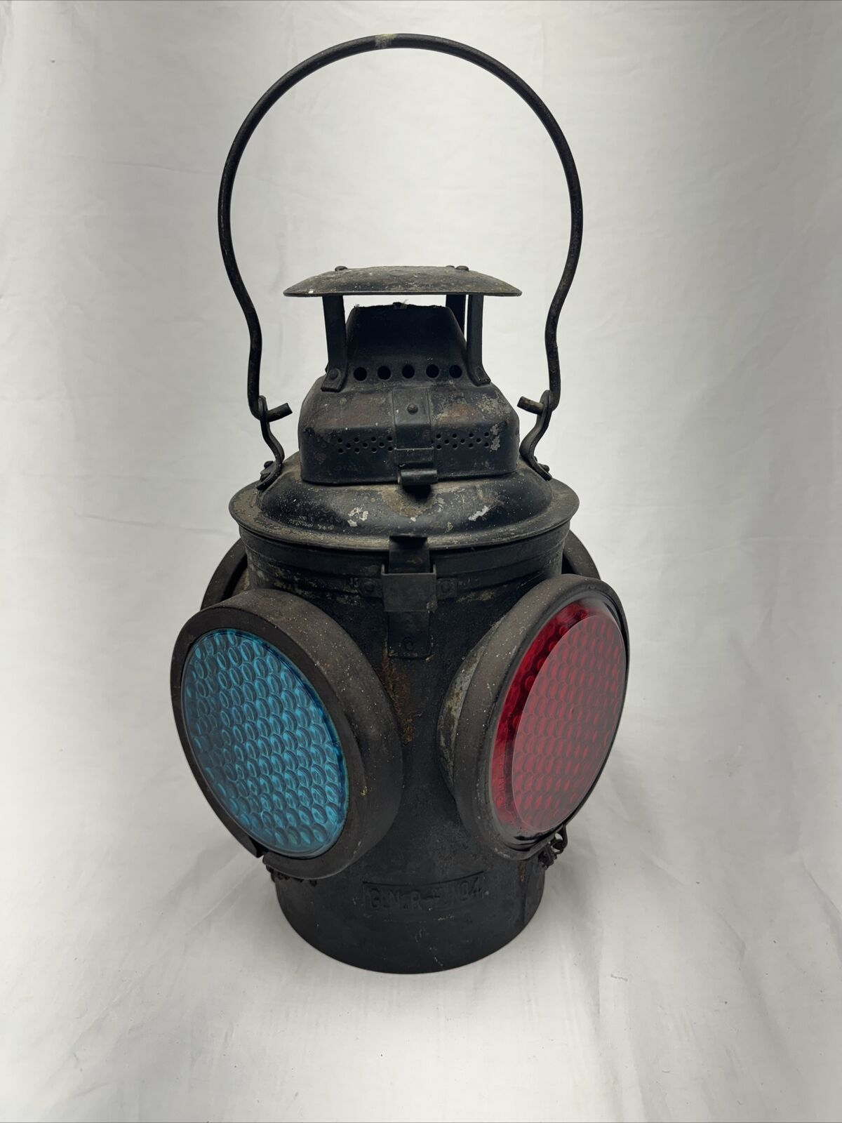 Vintage The Adlake Non-Sweating Lamp Chicago 4 Way Switch Lantern