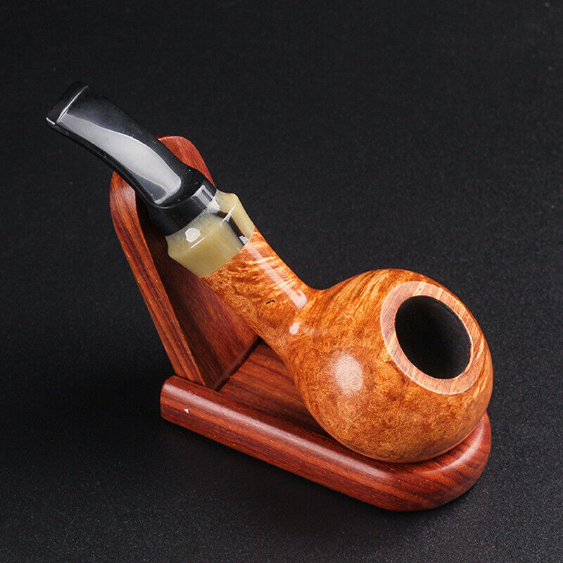 Classic Briar Apple Pipe Handmade Old-fashioned Solid Wood Pipes Tobacco Pipes