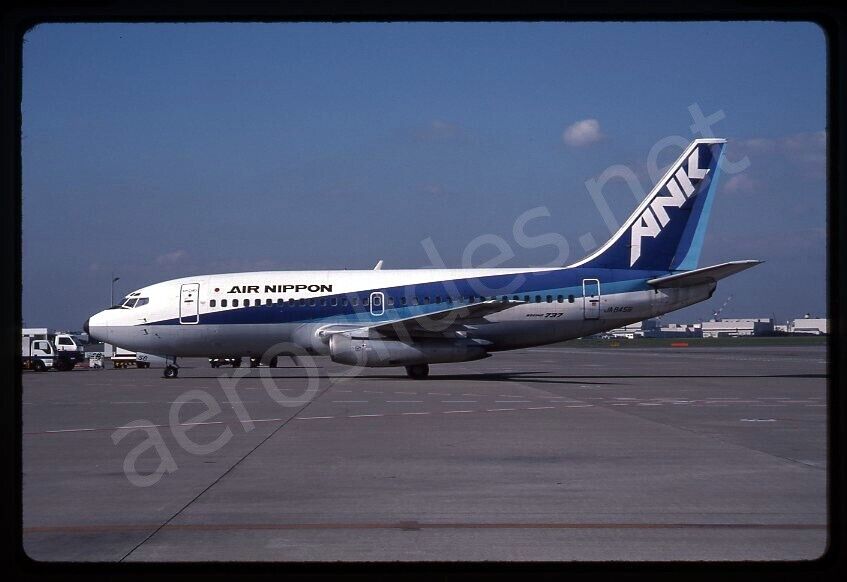 ANK Air Nippon Boeing 737-200 JA8456 No Date Kodachrome Slide/Dia A13