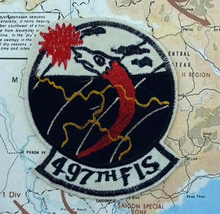 Patch , 497th tfs patch , 497 th squadron patch vietnam war patch , t1