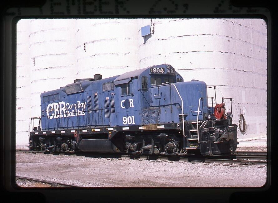 Original Railroad Slide CBR Coos Bay Rail Link 901 GP9R at Fremont, NE