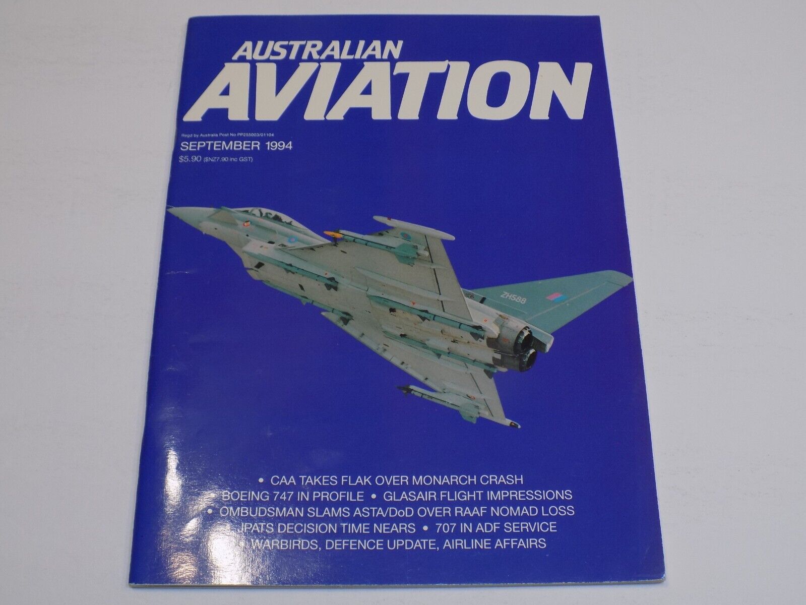 Australian Aviation Magazine Sep 1994 Boeing 747 Glasair Flight RAAF Nomad 707