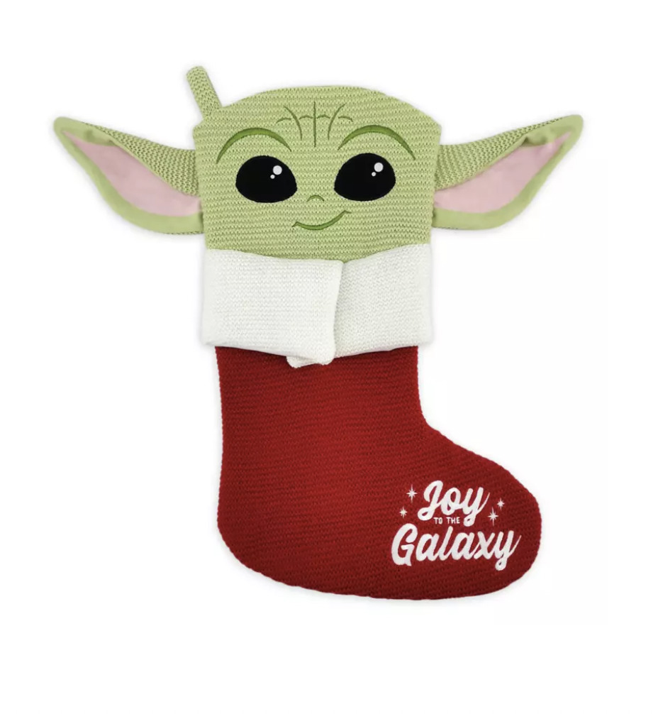 Disney Star Wars Mandalorian The Child Joy to the Galaxy Christmas Stocking New