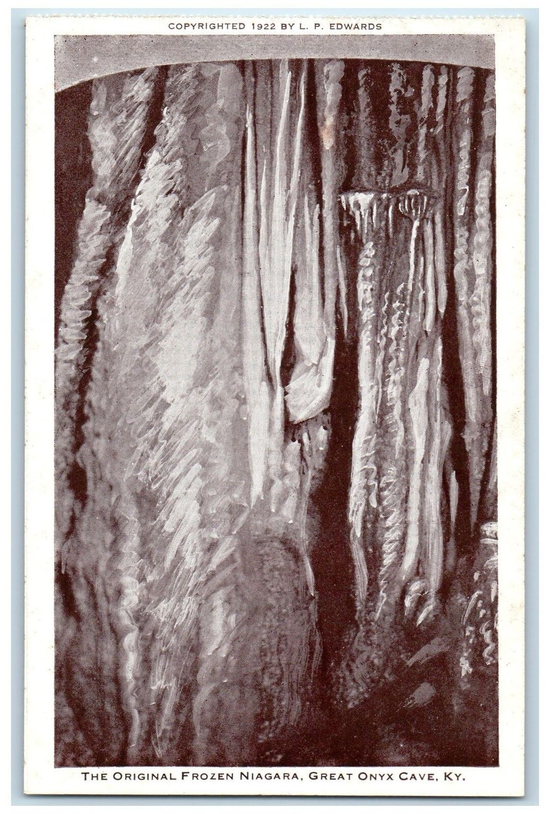 c1960's The Original Frozen Niagara Great Onyx Mammoth Cave Kentucky KY Postcard