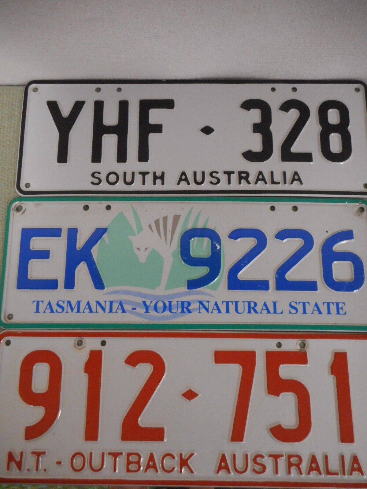Collection Of 3 Australian Vehicle Tags