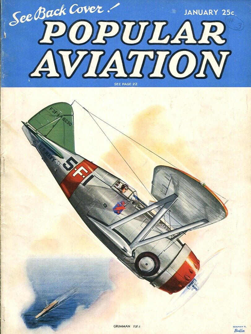 Popular Aviation Magazine Vintage January 1937