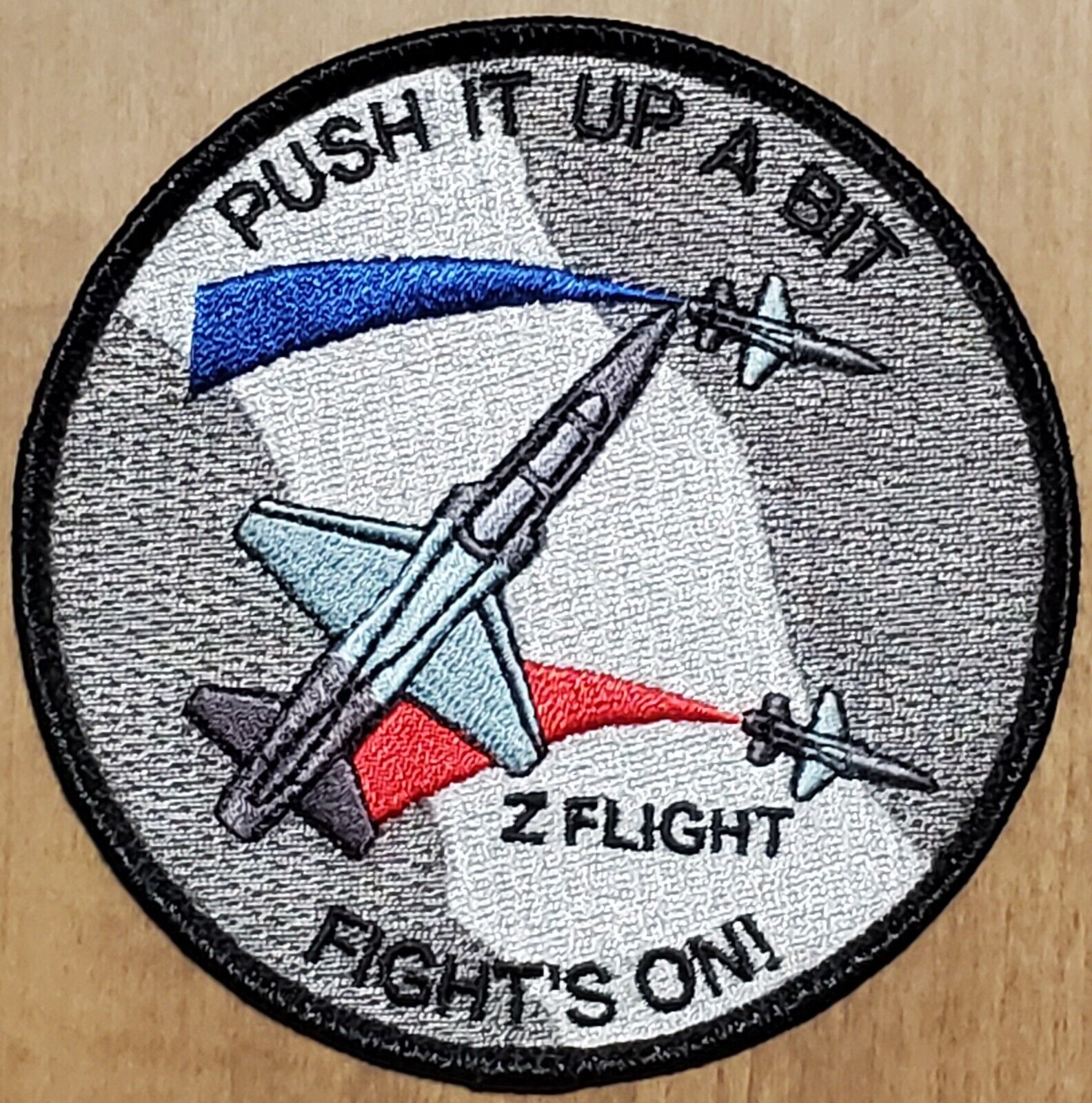 USAF AIR FORCE PILOT / NAVIGATION TRAINING PATCH CLASS Z-FLIGHT PUSH IT UP A BIT