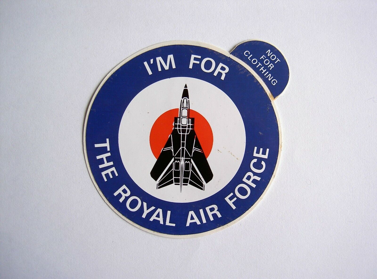 #906 I\'m for the Royal Air force Tornado jet Vintage sticker