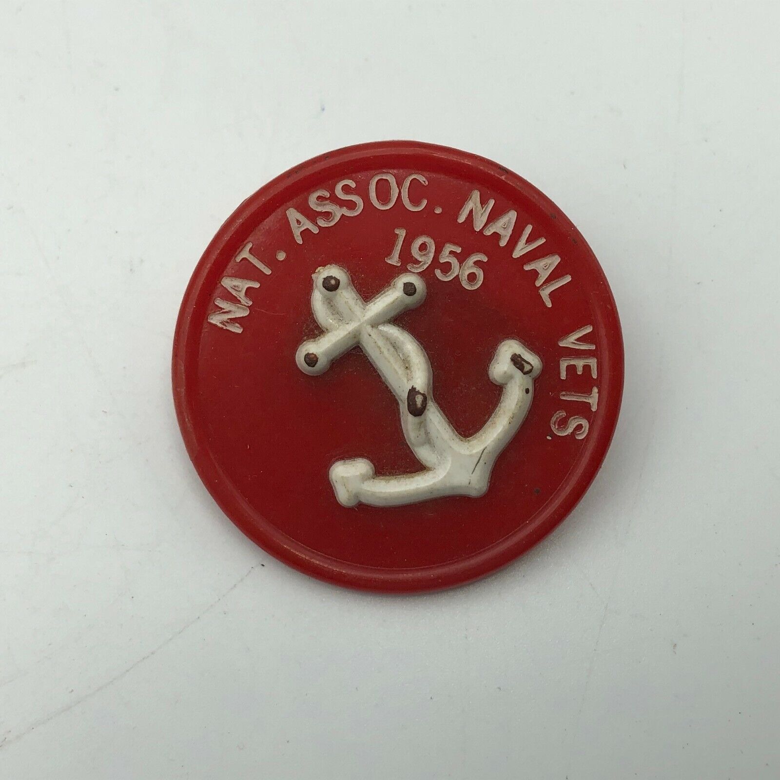 1956 Nat Assoc Naval Vets Mooring Member Pin Badge Vintage US Navy USN   N9 