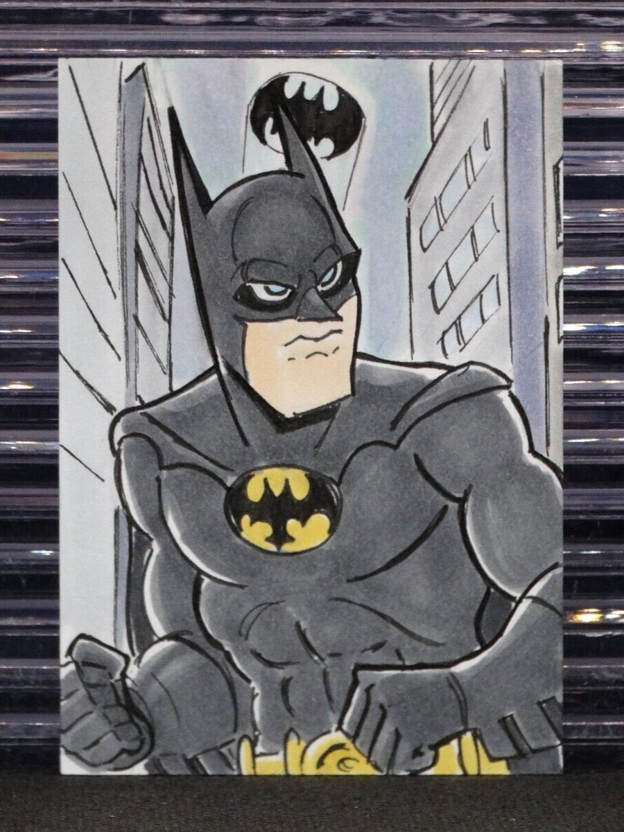 1989 Batman 2023 Gordon Wills PSC Sketch Card One Of One 1/1 Michael Keaton