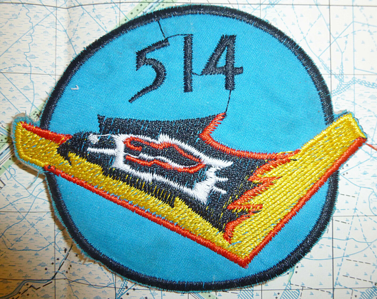 VNAF PATCH - 514th Fighter Squadron - Bien Hoa - Skyraider - Vietnam War - X.924
