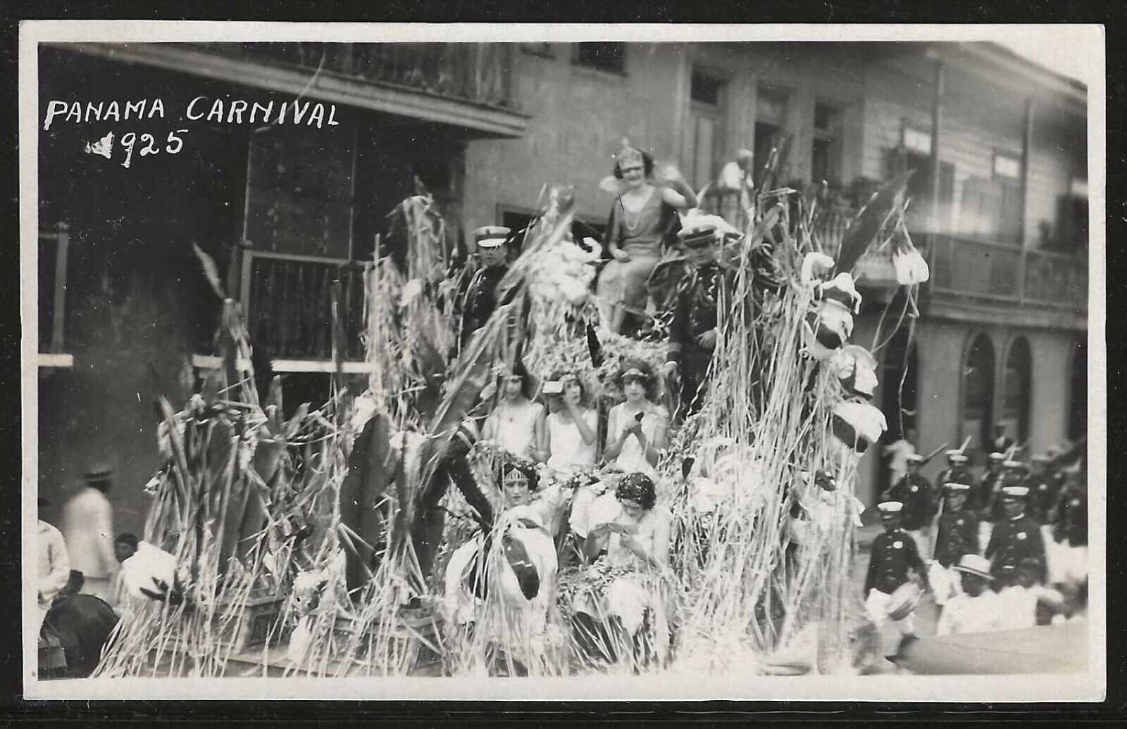 Panama Carnival, Panama, Circa 1930'-1940's  Real Photo Postcard, Unused