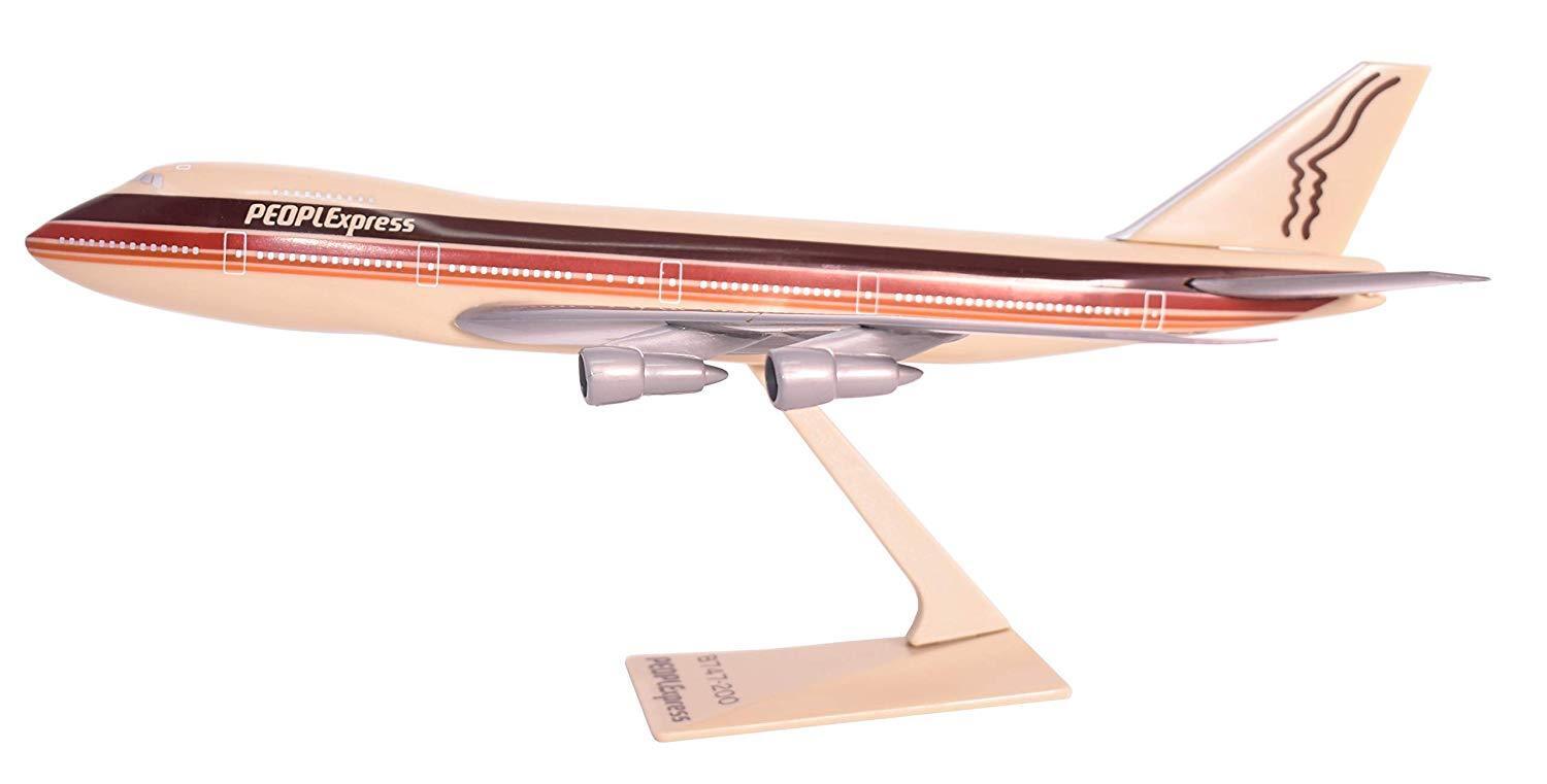 Flight Miniatures PeoplExpress Boeing 747-200 Desk Display 1/250 Model Airplane