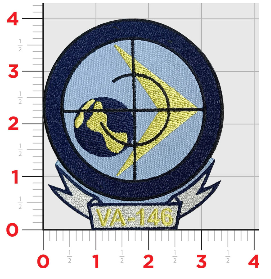 NAVY VA-146 VFA-146 BLUE DIAMONDS THROWBACK EMBROIDERED PATCH