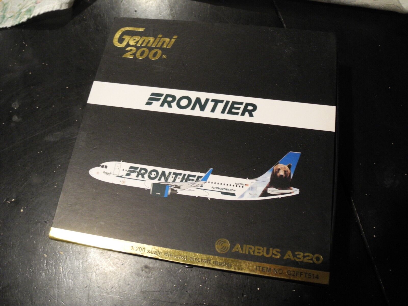 Rare GEMINI JETS 200 Airbus A320 Frontier Airlines, 1:200, NIB, 2015 Version