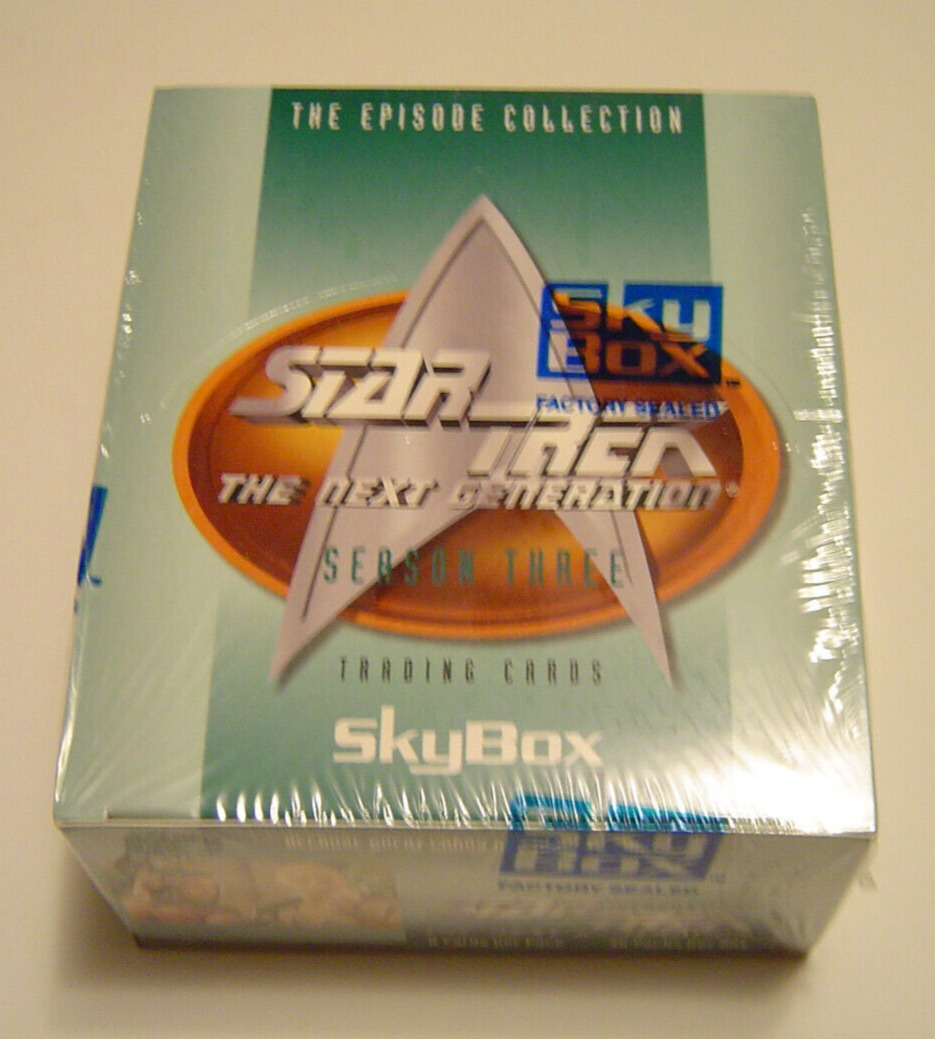 1995 Skybox Star Trek The Next Generation Series 3 Factory Sealed Box 36 PK'S