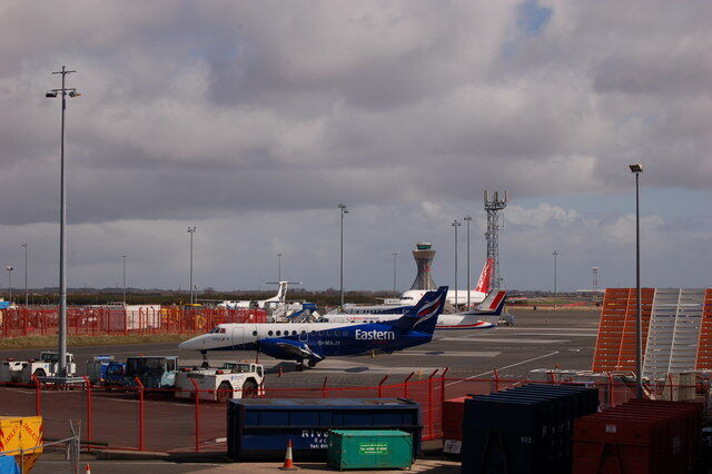 Photo 6x4 Newcastle International Airport Ponteland Aircraft on the tarma c2008