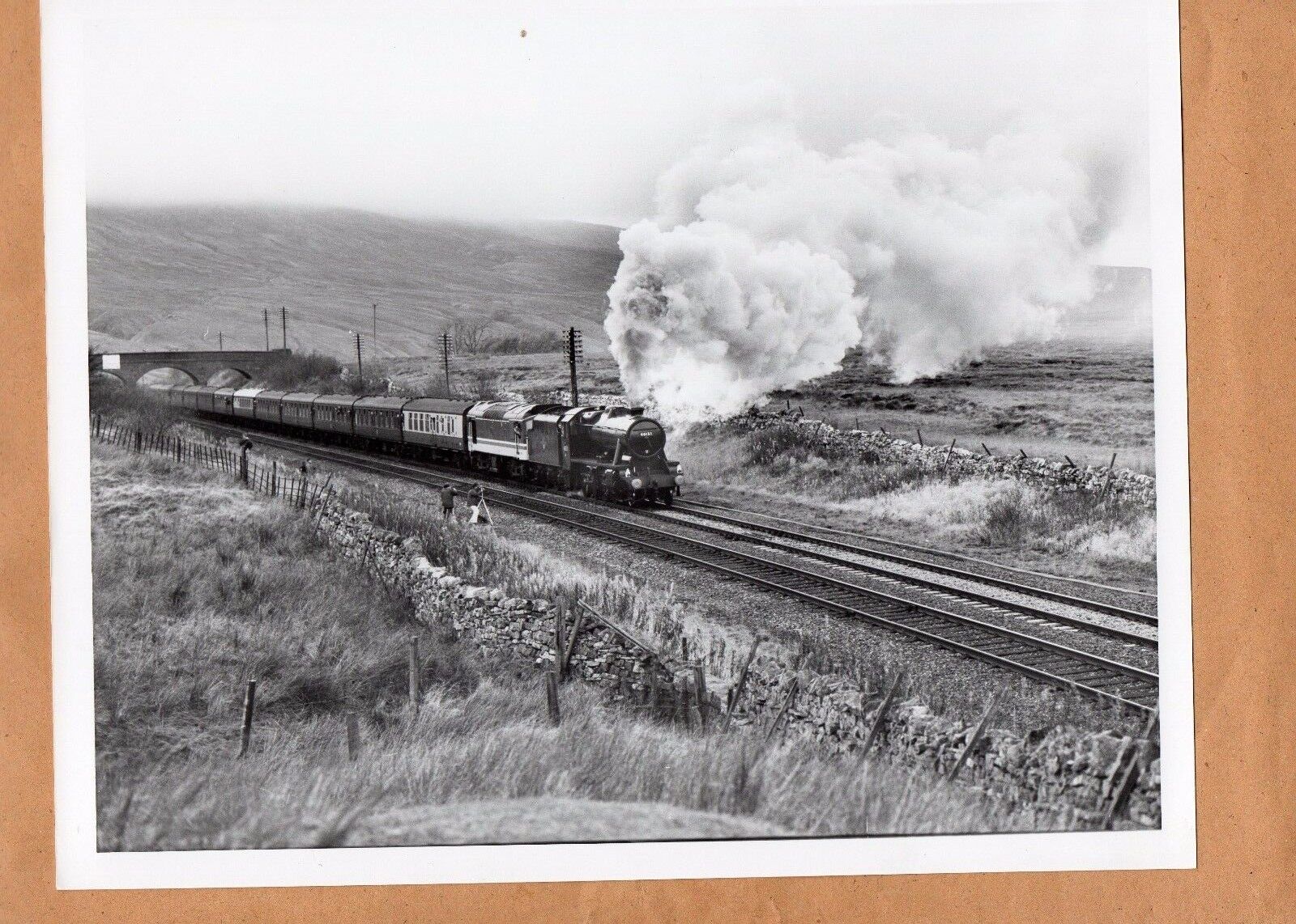 1988 Railway photo Cumbrian mountain express At Ais Gill  Original 10x8 photo 