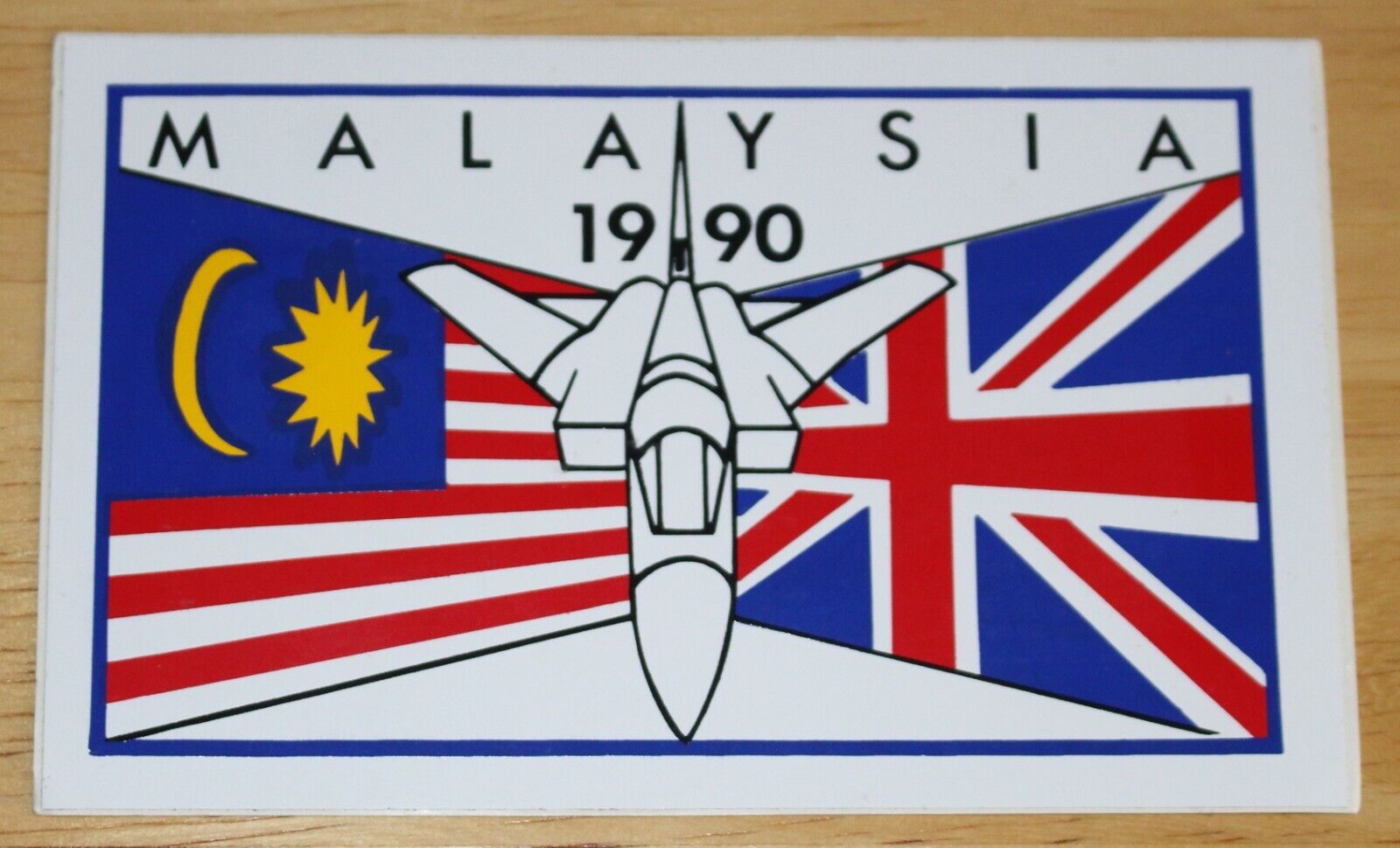 1990 RAF Royal Air Force Panavia Tornado Malaysia Sales Tour Sticker