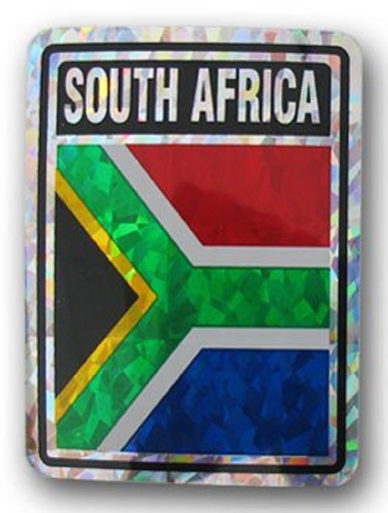 South Africa Country Reflective Decal Bumper Sticker 3.875\