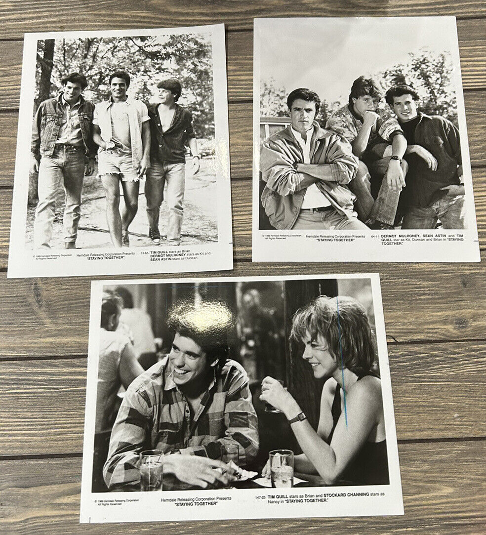 Vintage 1989 Staying Together Movie Press Release Photos 8x10 Set of 3