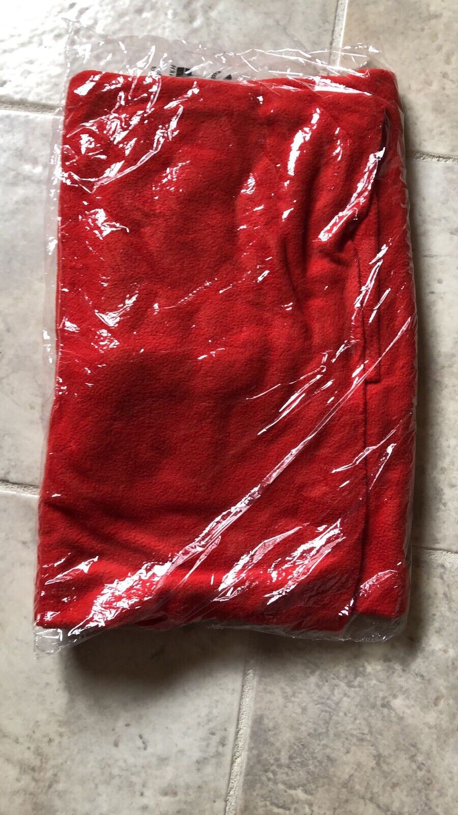 AIR FRANCE red fleece airline blanket current issue travel throw 36 x 52 NEW