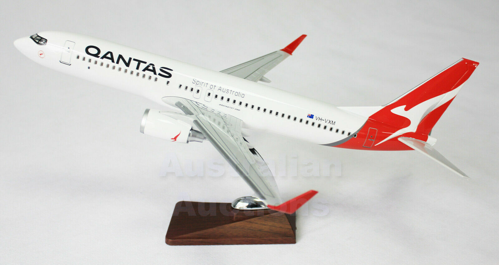 Qantas 737 Large Plane Model B737-800- Vh Vxm New Logo 47Cm 1:162   🇦🇺 Resin