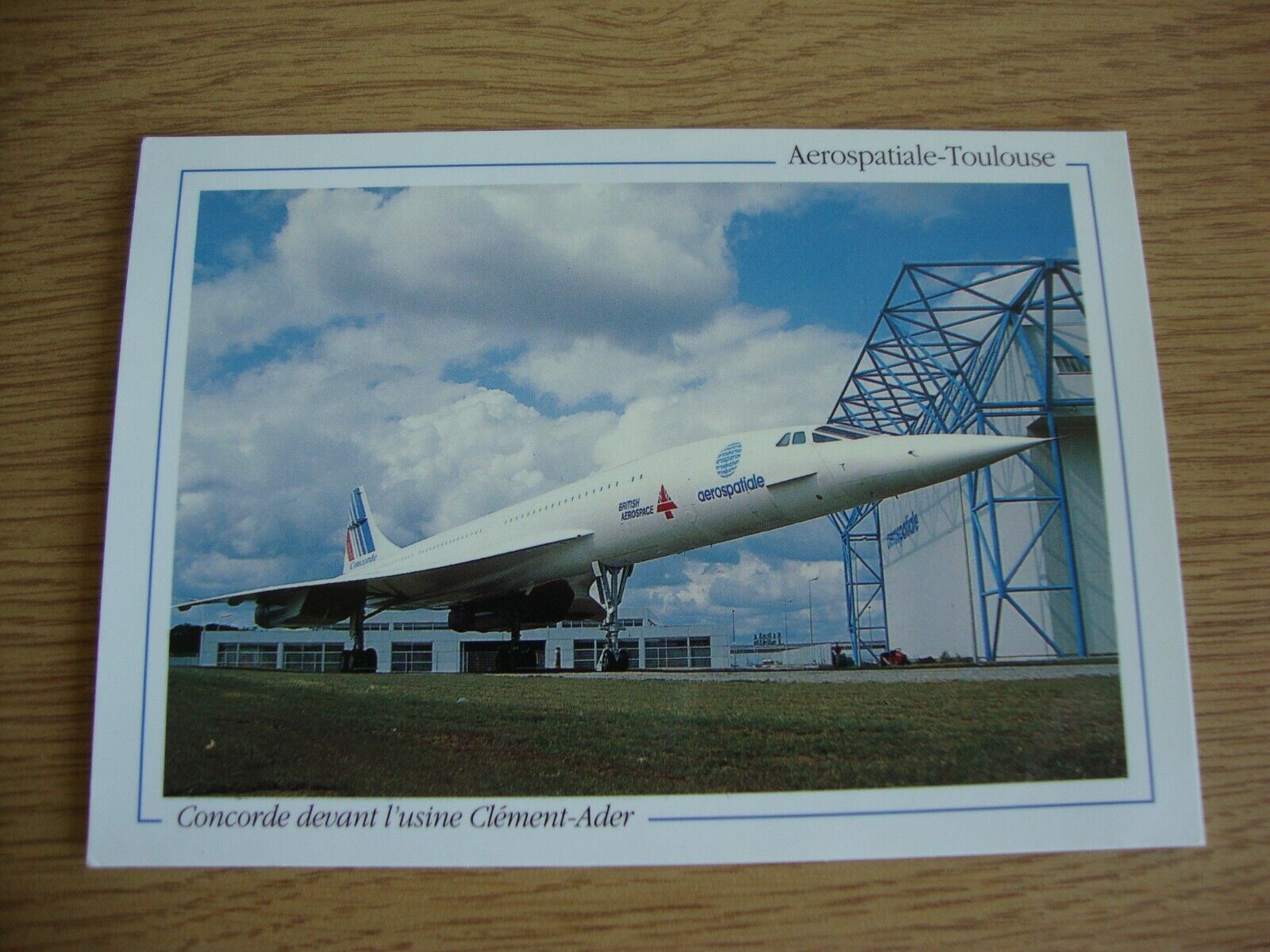 Aerospatiale Concorde in front of Clement Ader Plant, Toulouse - Unused Postcard