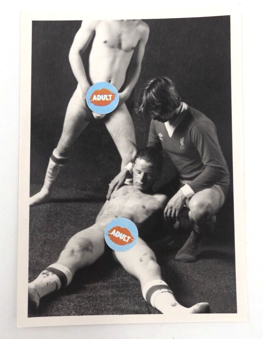 Cir 1960s 70s Exotic Soccer Player Men Physique Black white Photo Art Gay Int