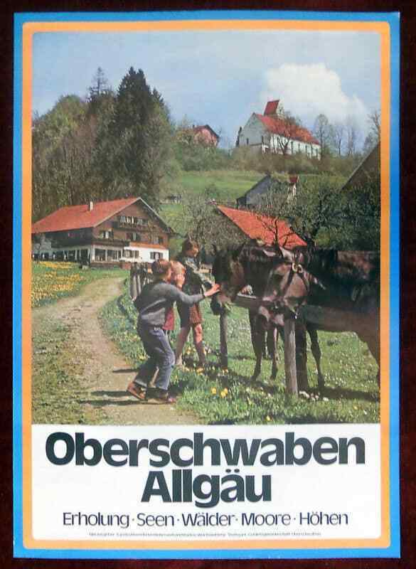 Original Poster Germany Upper Swabia Allgau Kids Horse