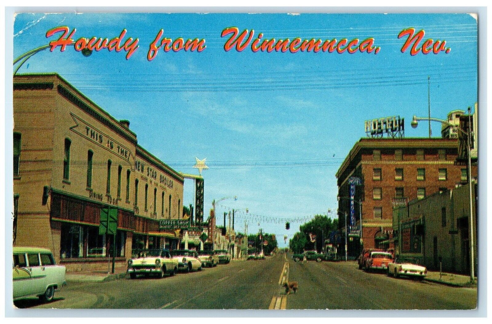 1962 Commercial Center Stockraising Mining Winnemucca Nevada NV Vintage Postcard
