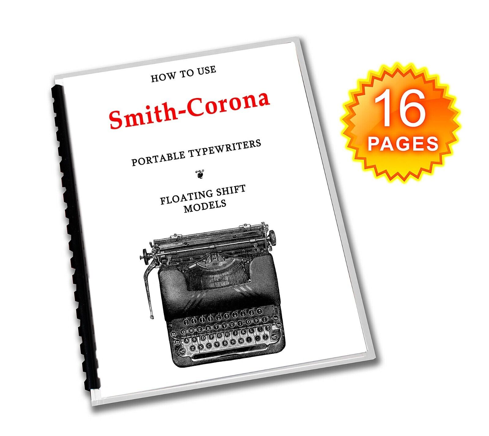 Smith Corona Sterling / Silent User Manual Typewriter Operating Instructions