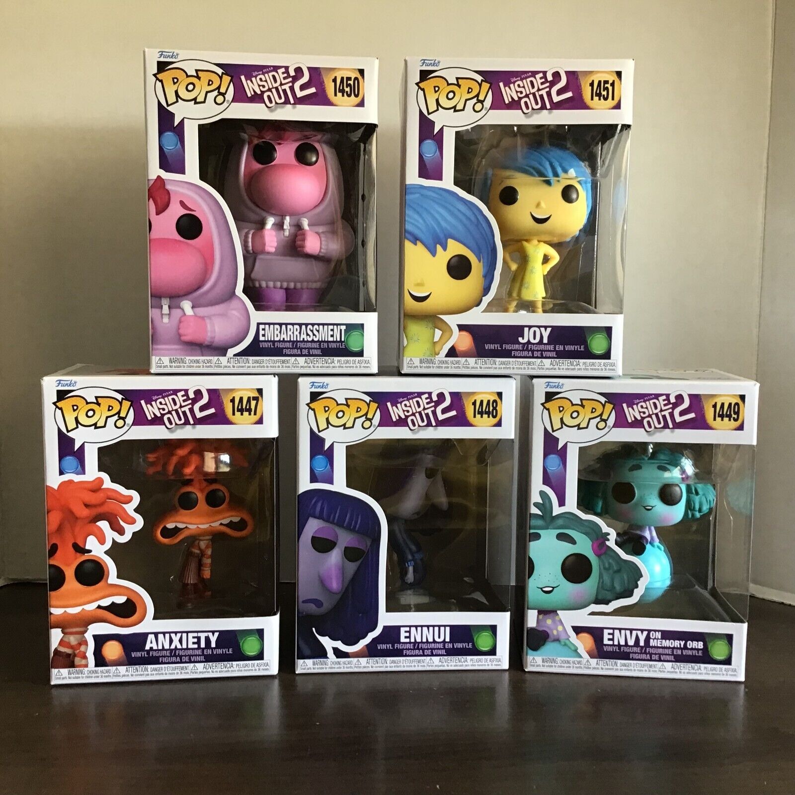 Funko Pop Movies Inside Out 2 Funko Pop Complete Set of 5