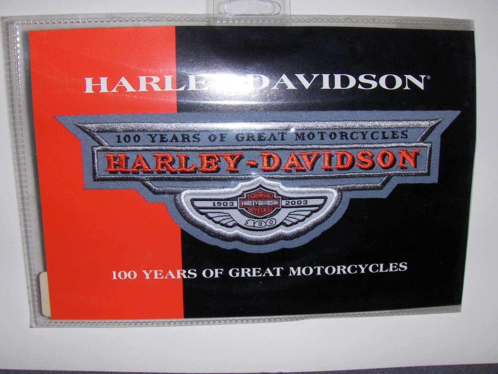 100th Anniversary Harley Davidson Patch -  NOS -Still in Package