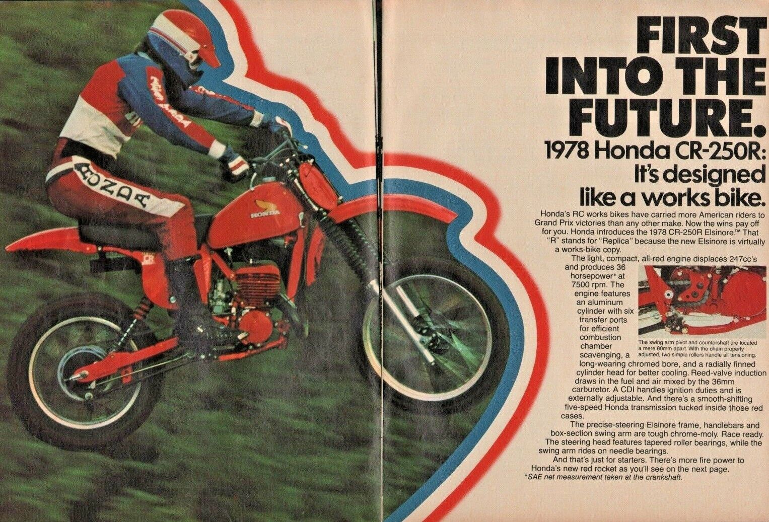 1978 Honda CR-250R - 4-Page Vintage Motorcycle Ad 