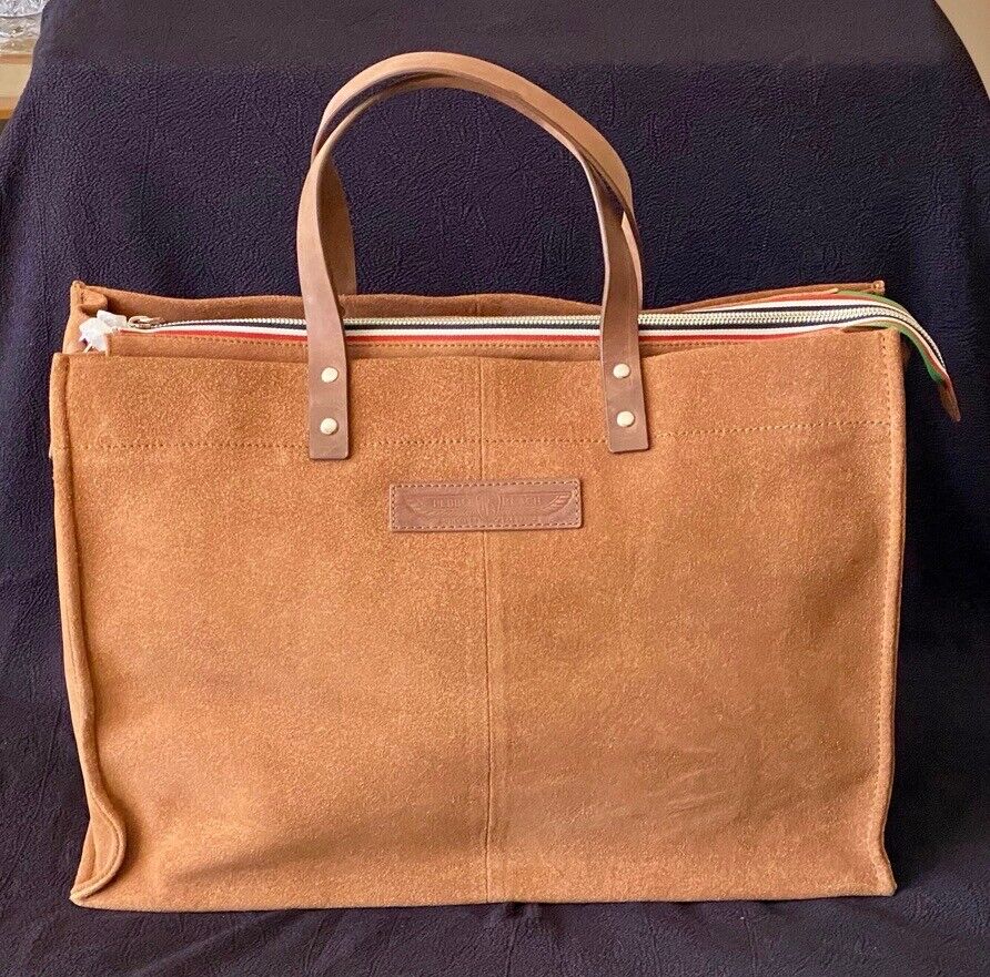 NEW Pebble Beach Concours OSPREY London Chairman's Dinner VIP Lg Suede Tote Bag