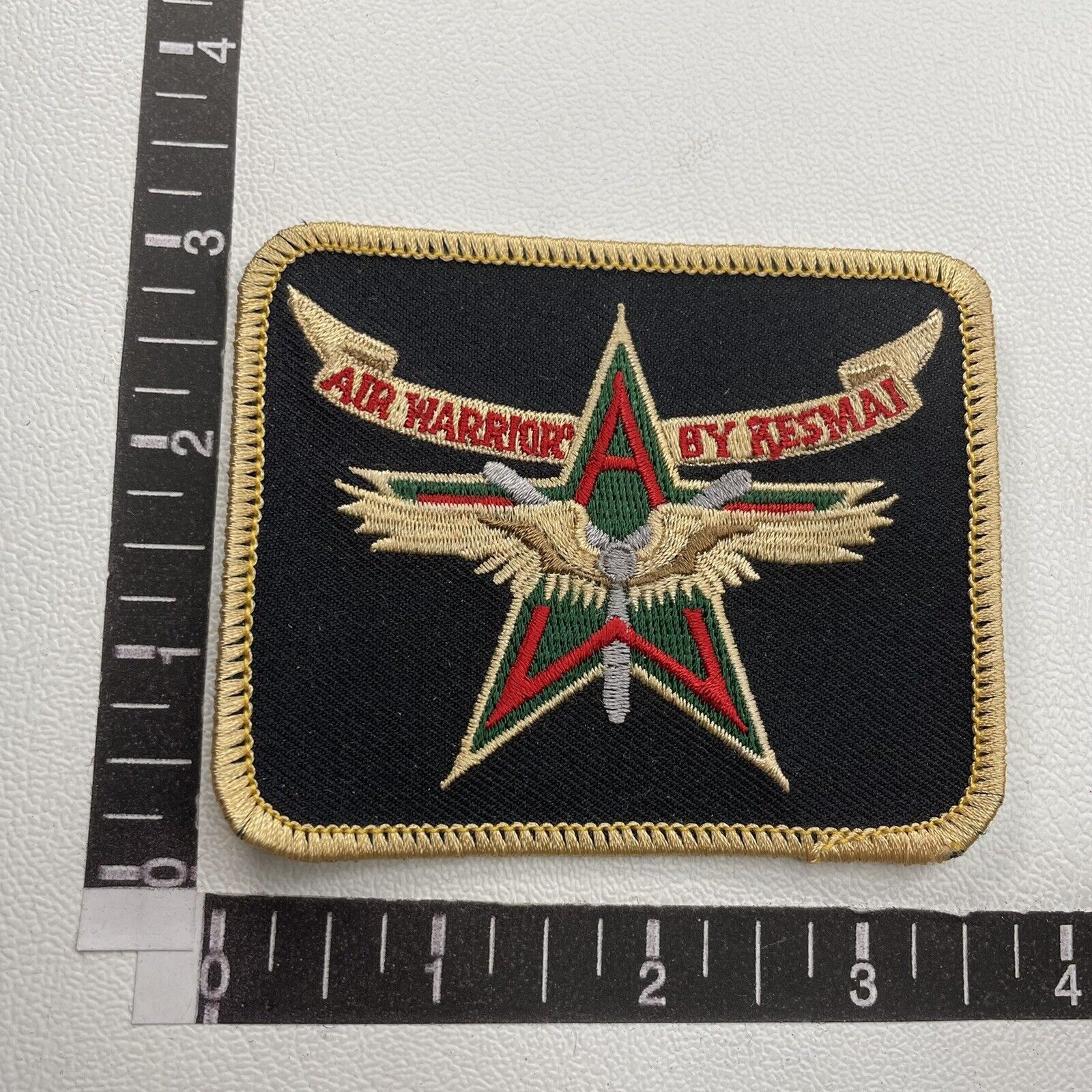 c 1990s Airplane Flight Simulation Video Game Patch AIR WARRIOR BY KESMAI 17M3