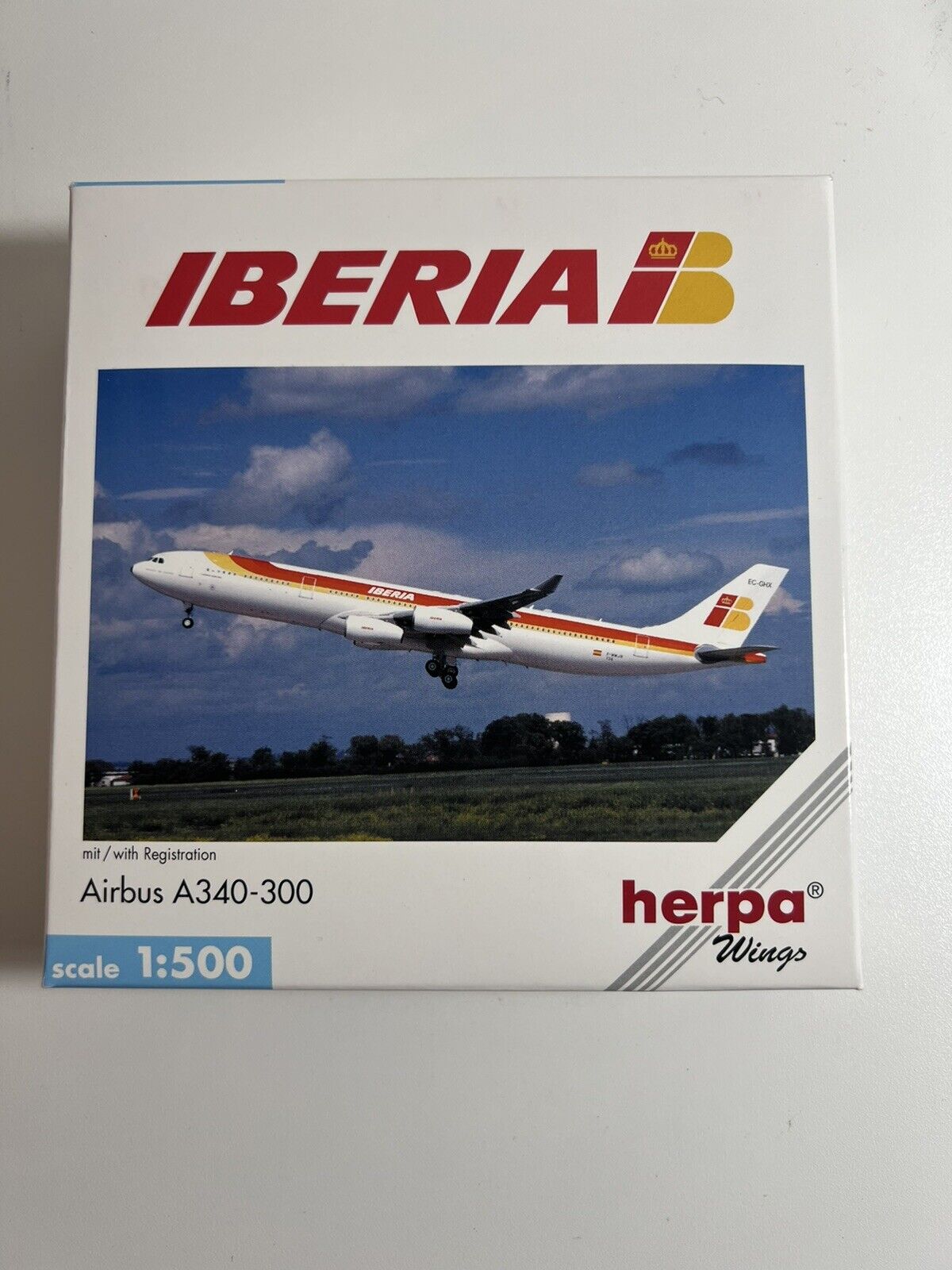 HERPA 504645 IBERIA AIRBUS A340-300 NG 1-500 SCALE  
