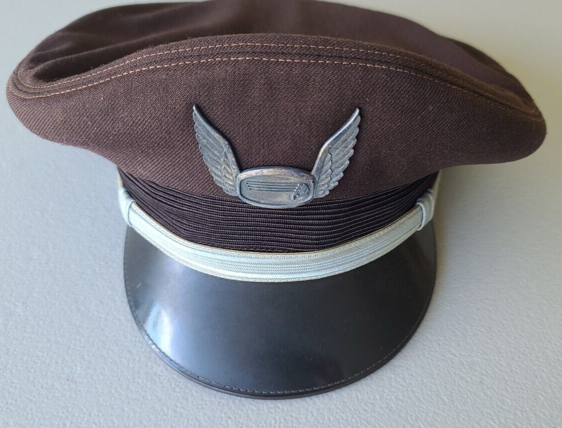 Western Airlines Pilot Hat & Emblem - Sterling Silver