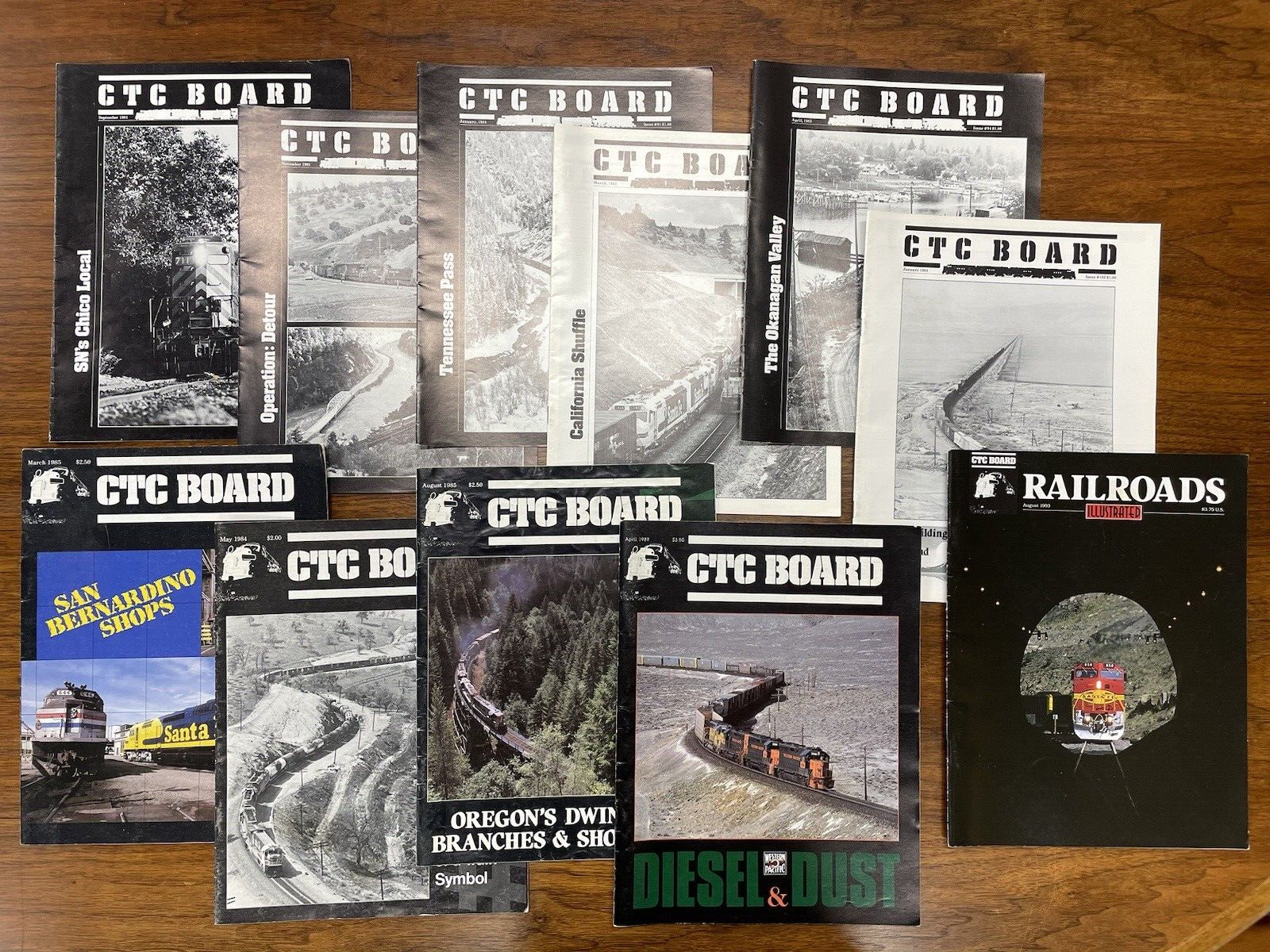 Vintage Lot of (20) Issues of CTC Board Railroad Magazine 1981-1998
