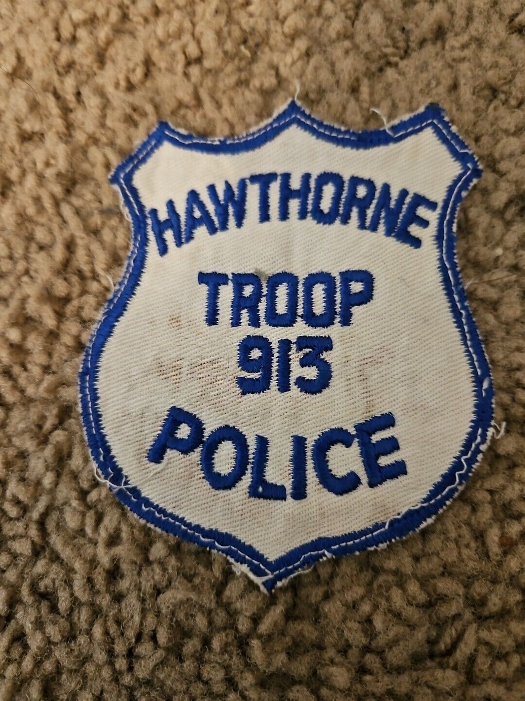 Vintage Hawthorne troop 913 Police Patch. Rare.