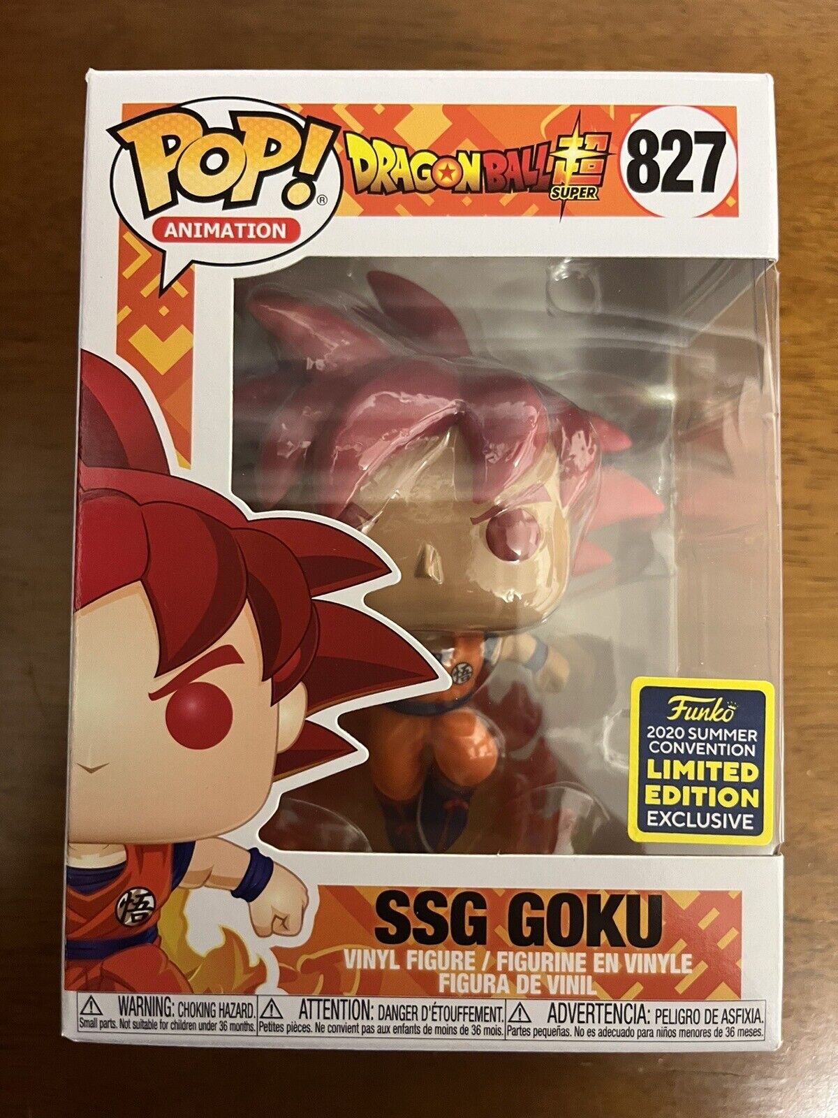 SSG Goku Dragon Ball Z #827 Funko Pop Vinyl SDCC 2020 Rare