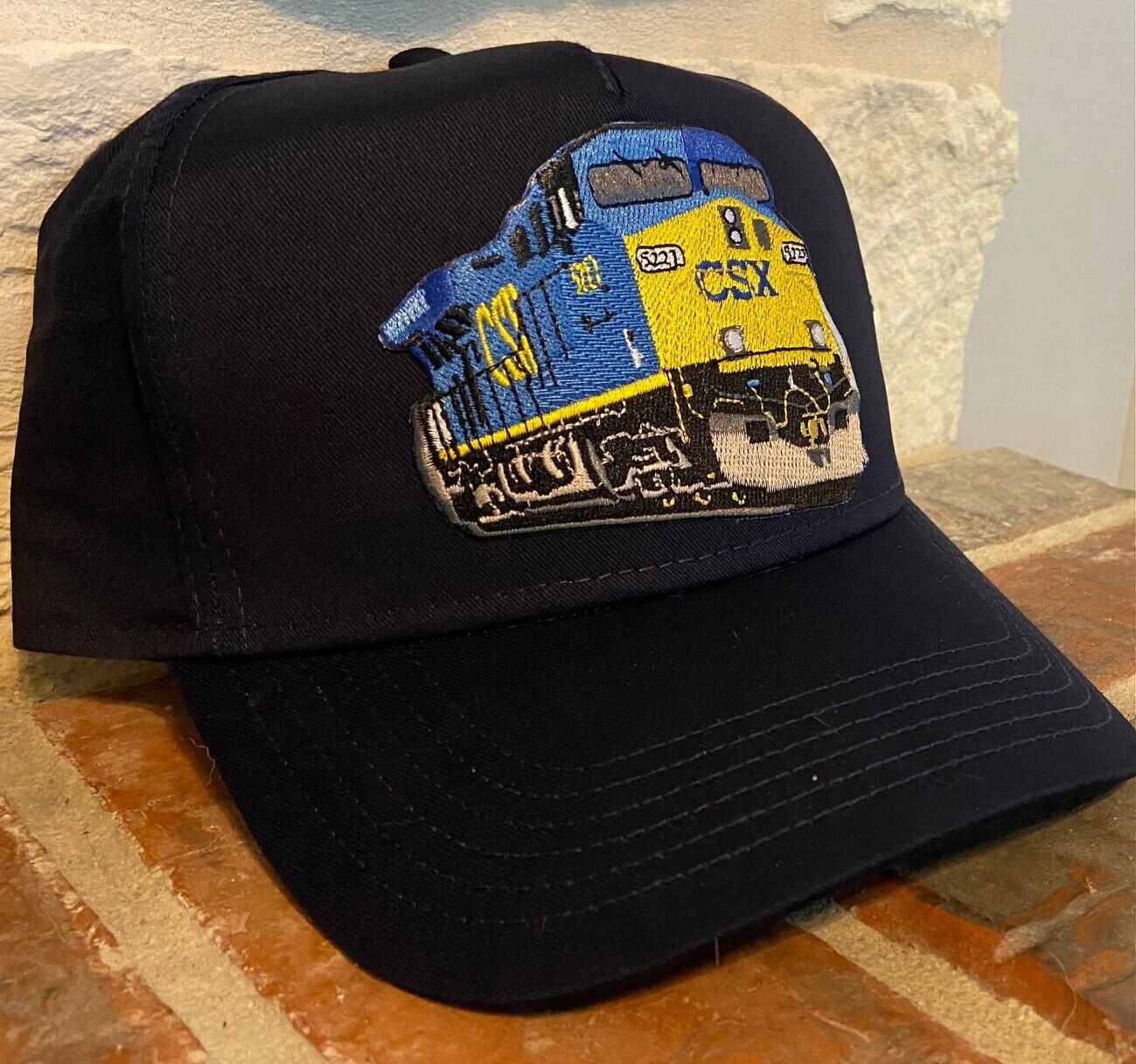 Cap / Hat -(Navy Blue)- CSX Railroad Locomotive (CSX) - #22392 -NEW