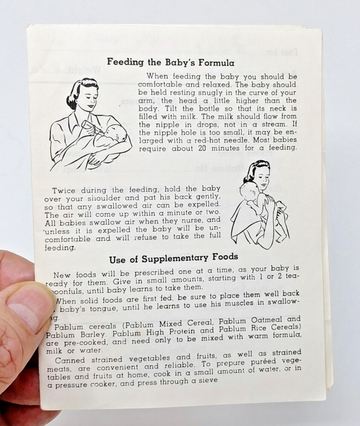 Vintage 1964 Doctors Baby Feeding Booklet Modern Methods Of Preparing Formula