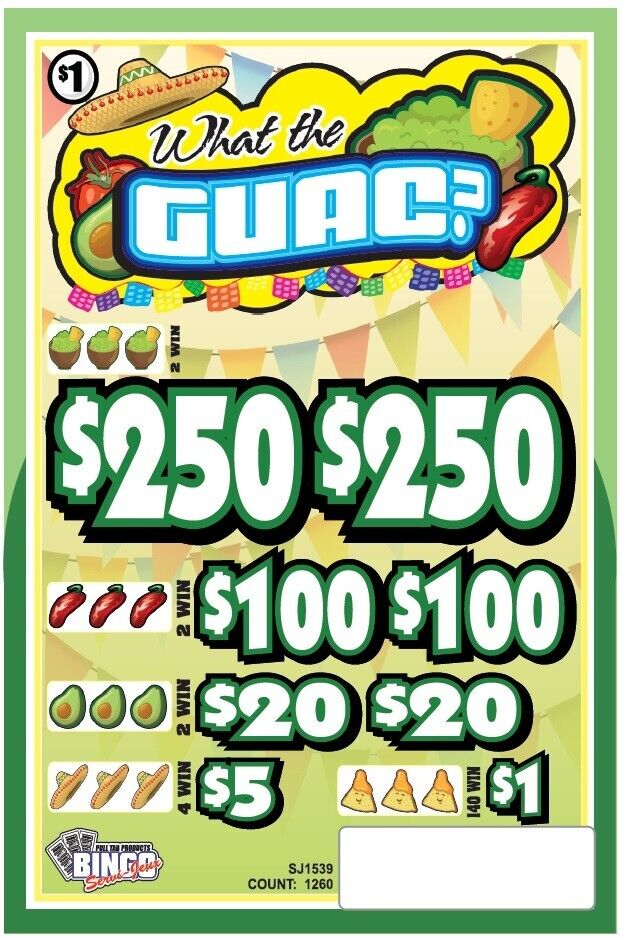 NEW pull tickets WHAT THE GUAC - Instant Tabs