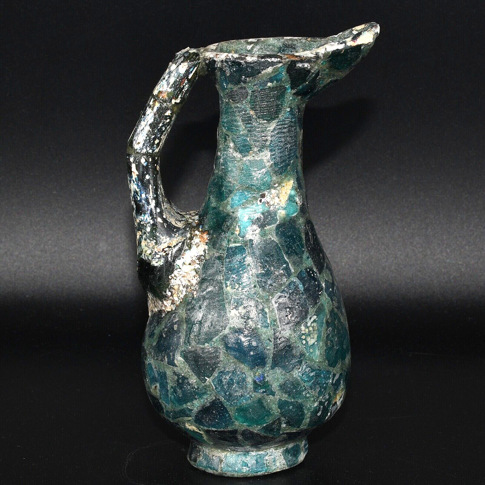 Genuine Ancient Roman Glass Jug Circa 1st - 3rd Century AD from Middle East