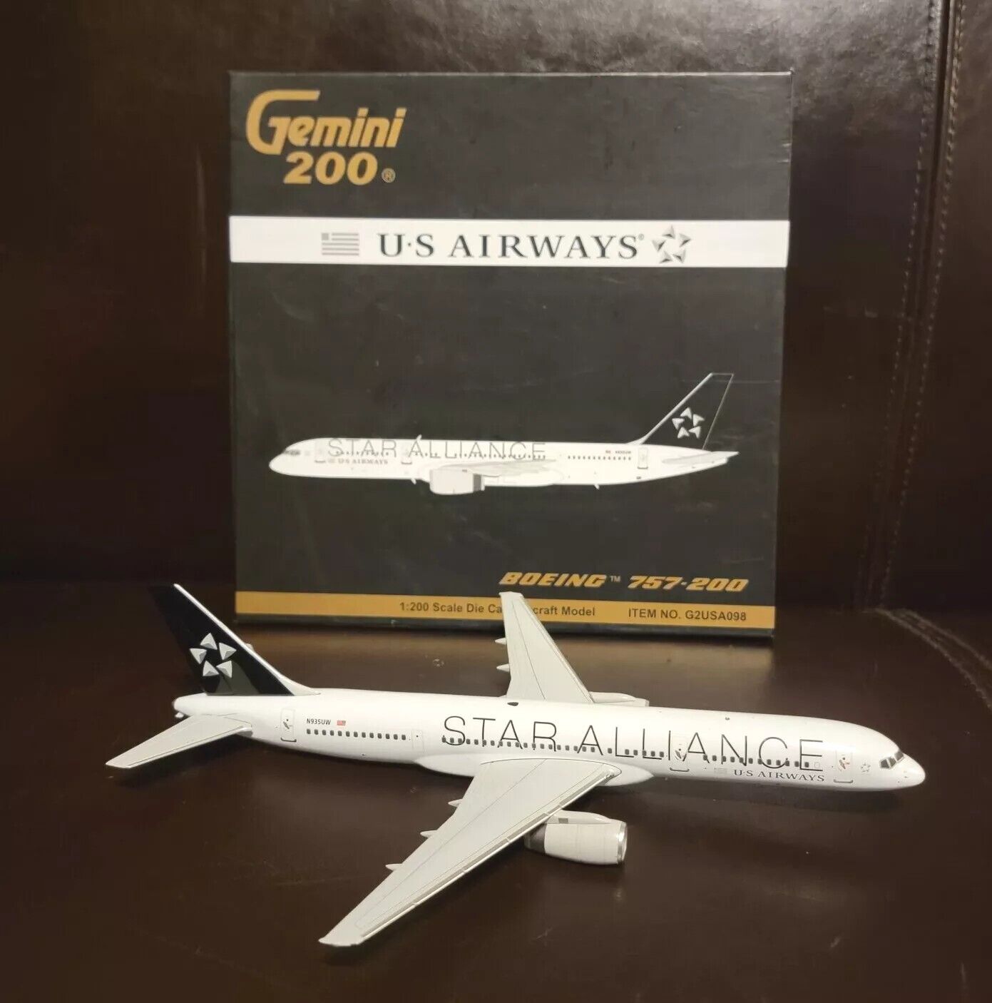 Gemini Jets 1:200 US Airways Boeing 757-200 STAR ALLIANCE